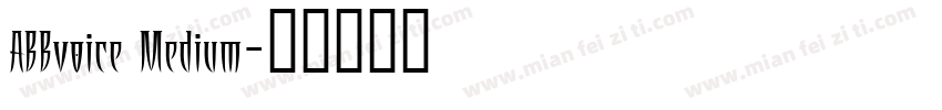 ABBvoice Medium字体转换